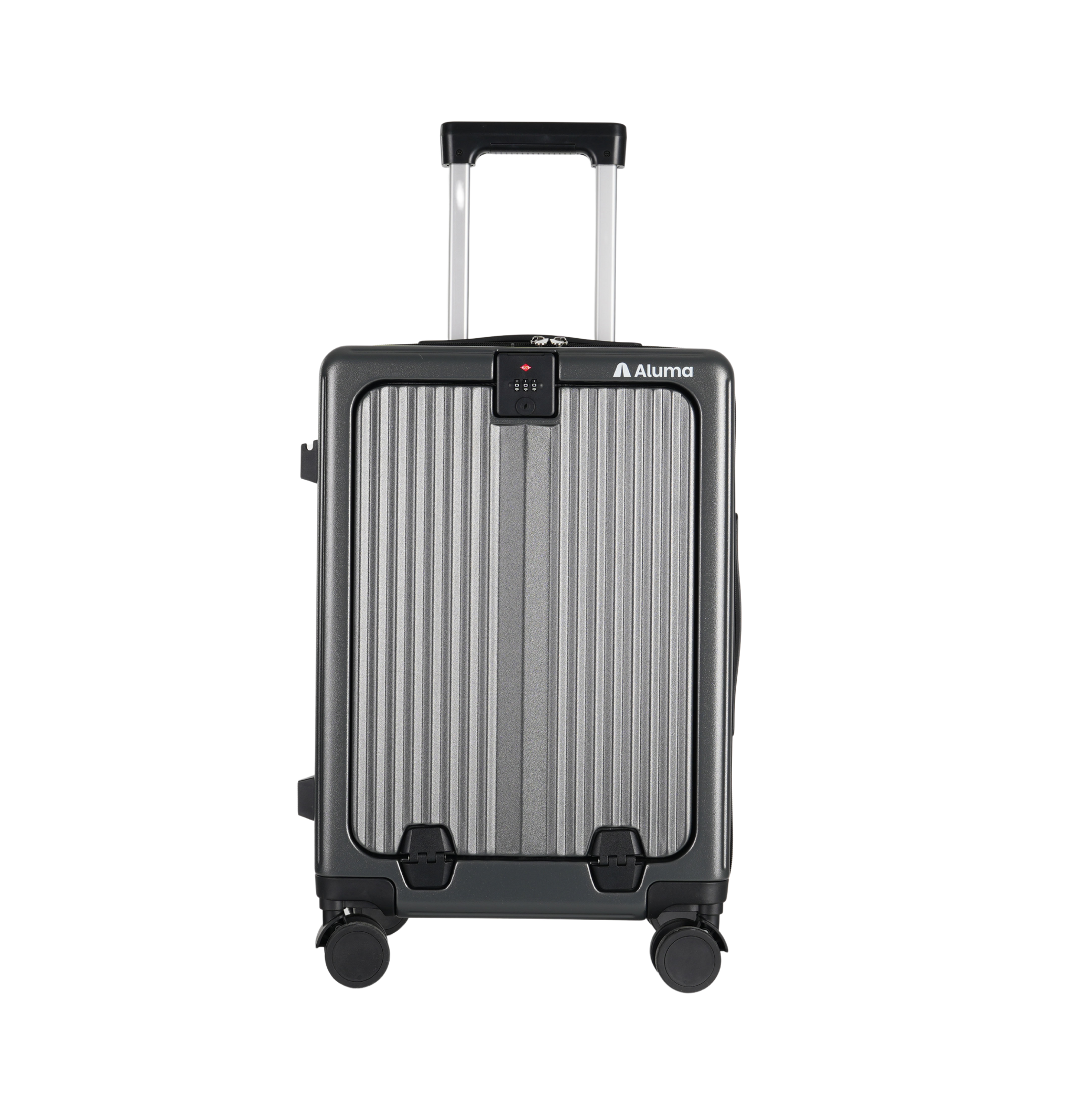 Aluma Solis Carry-On – Sleek Travel Luggage with Laptop Pocket, Phone Stand & 360° Wheels