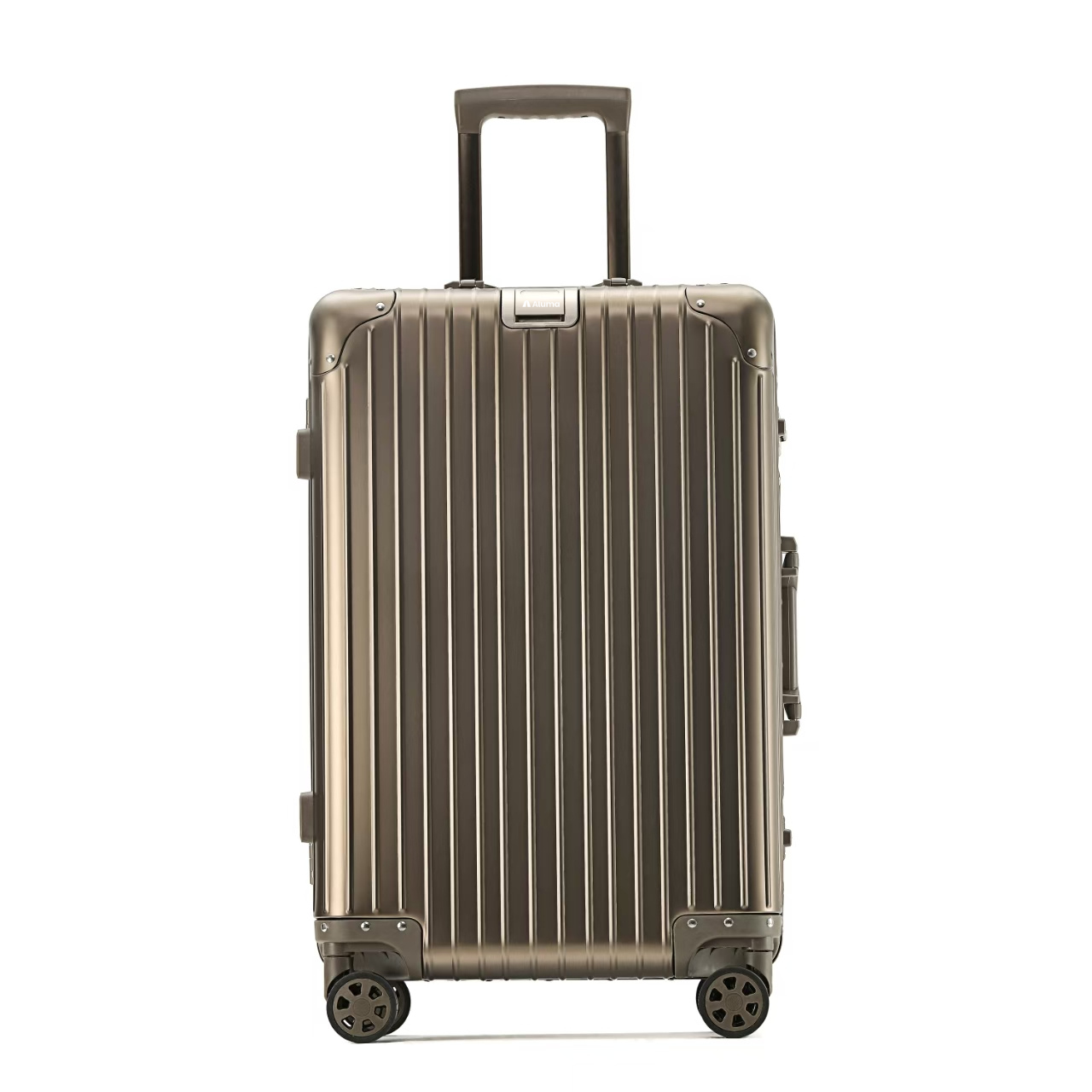 Aluma Aurea 20" Carry-On – Luxury Aluminum Travel Case with Silent Wheels & Anti-Collision Corners