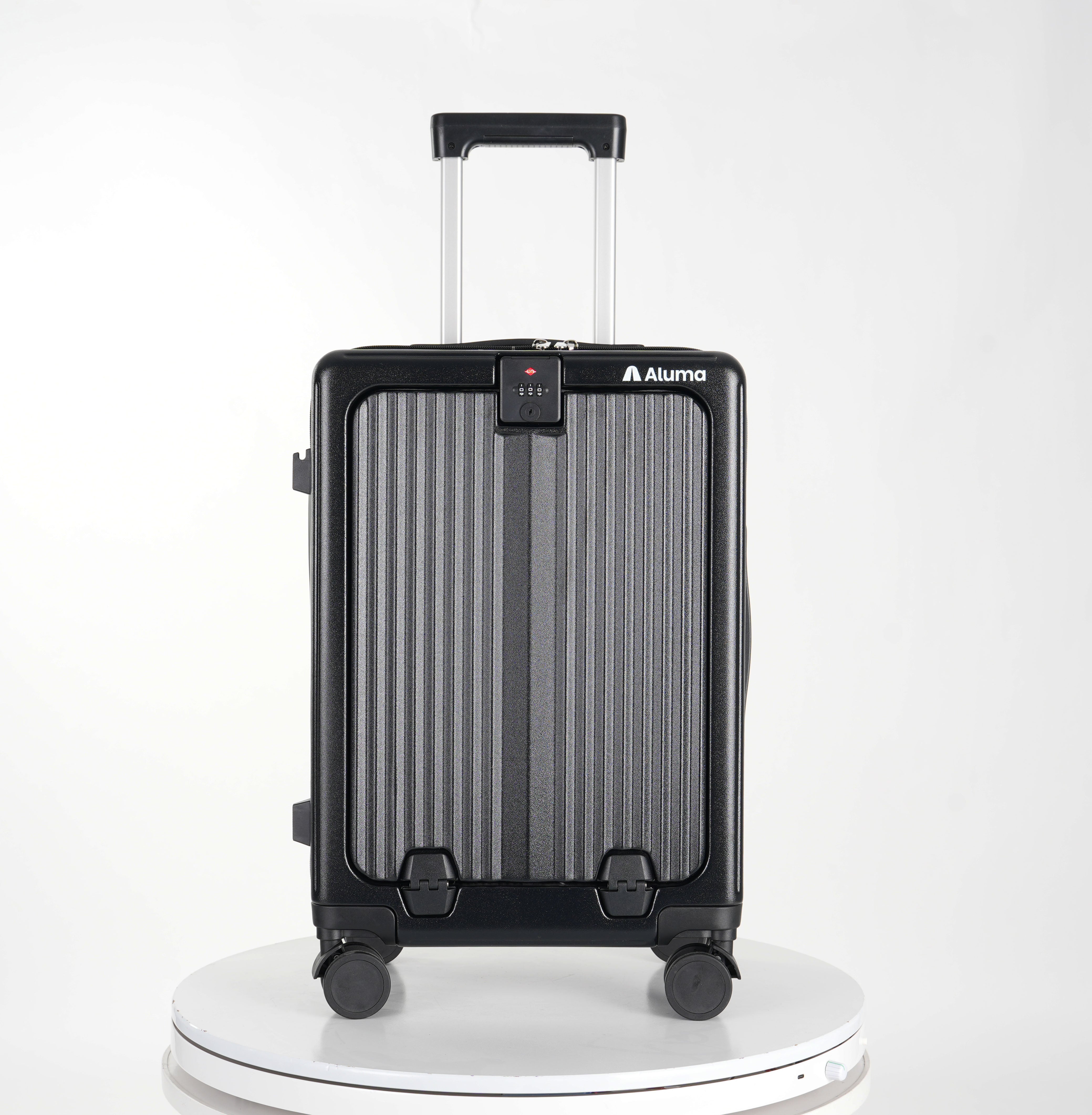 Aluma Solis Carry-On – Sleek Travel Luggage with Laptop Pocket, Phone