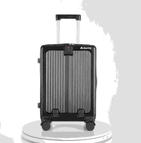 Aluma Solis Carry-On – Sleek Travel Luggage with Laptop Pocket, Phone Stand & 360° Wheels