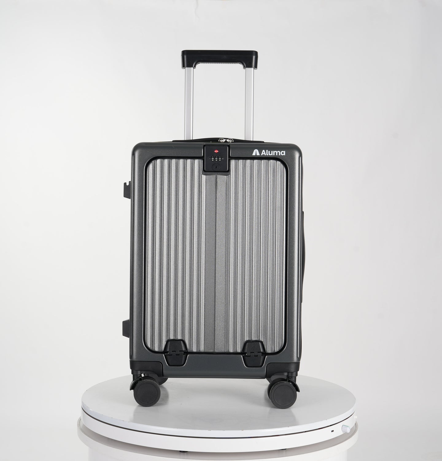 Aluma Solis Carry-On – Sleek Travel Luggage with Laptop Pocket, Phone Stand & 360° Wheels