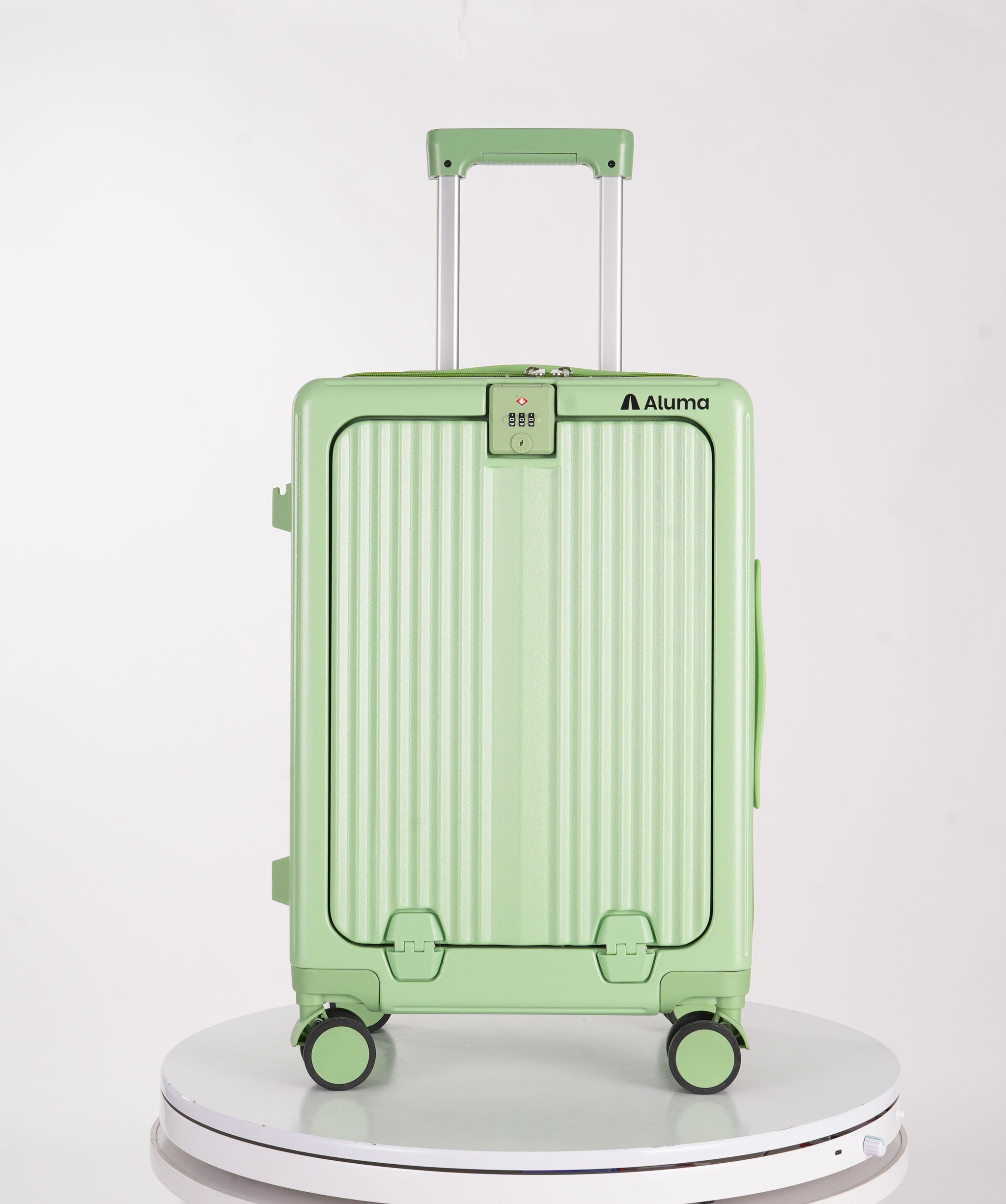 Aluma Solis Carry-On – Sleek Travel Luggage with Laptop Pocket, Phone Stand & 360° Wheels