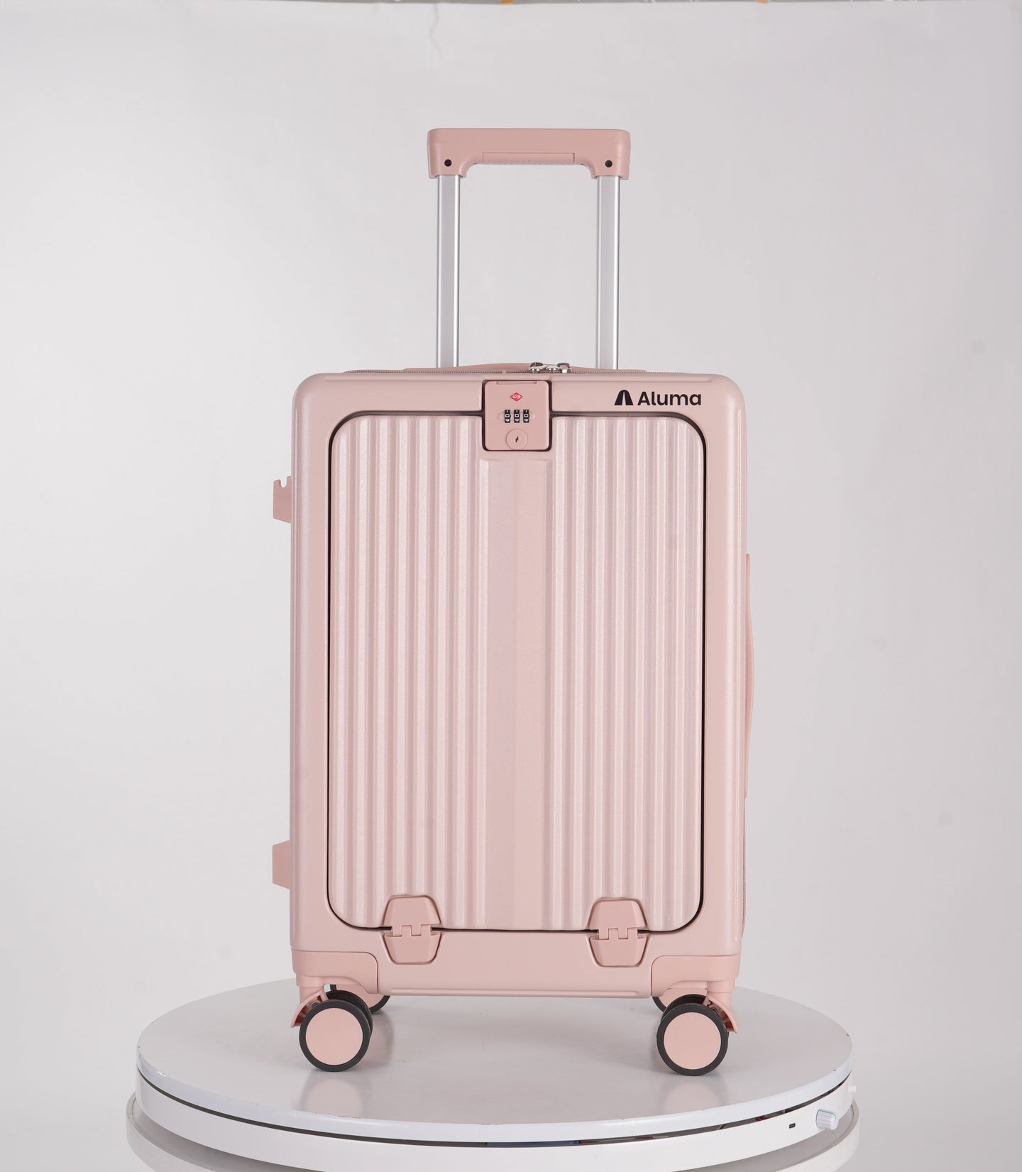 Aluma Solis Carry-On – Sleek Travel Luggage with Laptop Pocket, Phone Stand & 360° Wheels