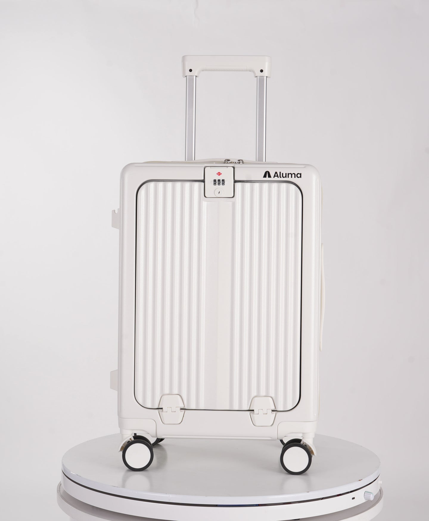 Aluma Solis Carry-On – Sleek Travel Luggage with Laptop Pocket, Phone Stand & 360° Wheels