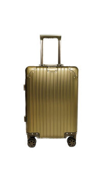 Aluma Aurea 20" Carry-On – Luxury Aluminum Travel Case with Silent Wheels & Anti-Collision Corners