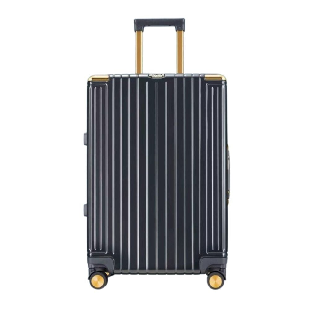 alumabags  GINZA 1-Piece 20-Inch Hard Shell Carry-On Suitcase with 360° Spinner Wheels, TSA Lock & Lightweight Design  GINZA