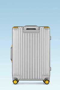 alumabags  GINZA 1-Piece 20-Inch Hard Shell Carry-On Suitcase with 360° Spinner Wheels, TSA Lock & Lightweight Design  GINZA
