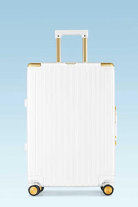 alumabags  GINZA 1-Piece 20-Inch Hard Shell Carry-On Suitcase with 360° Spinner Wheels, TSA Lock & Lightweight Design  GINZA