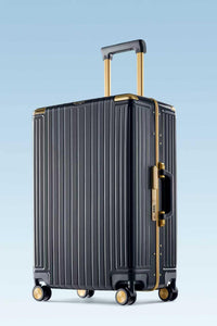 alumabags  GINZA 1-Piece 20-Inch Hard Shell Carry-On Suitcase with 360° Spinner Wheels, TSA Lock & Lightweight Design  GINZA