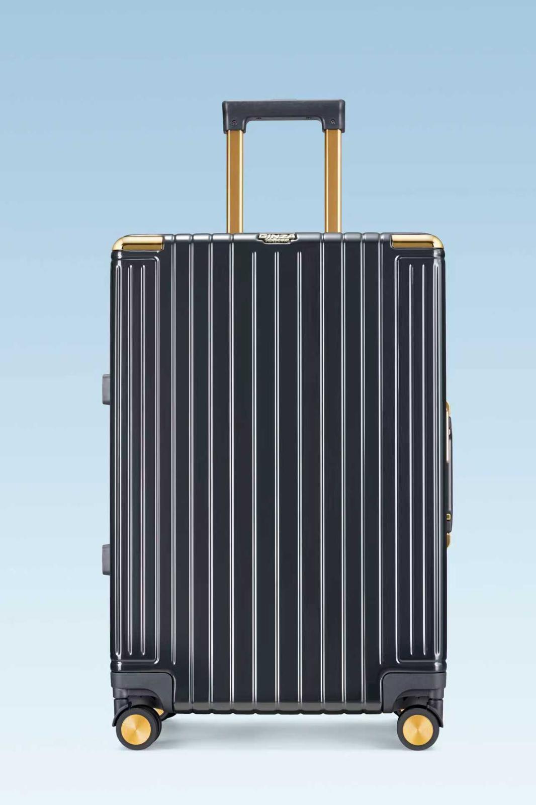 アルファクリムゾンカズ GINZA 1-Piece 20-Inch Hard Shell Carry-On Suitcase with 360° Spinner W