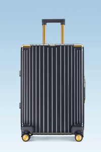 alumabags  GINZA 1-Piece 20-Inch Hard Shell Carry-On Suitcase with 360° Spinner Wheels, TSA Lock & Lightweight Design  GINZA